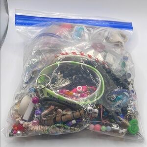 Colorful Beaded Jewelry Assortment kids repurpose